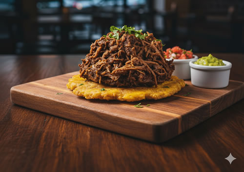 Comida Colombiana Patacon Mixto