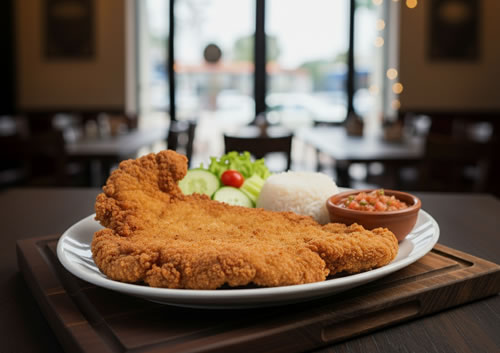 Comida Colombiana Chuleta Valluna